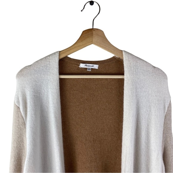 Madewell Kent Colorblock Wool/ Alpaca blend Cardigan Size Small - Picture 5 of 10